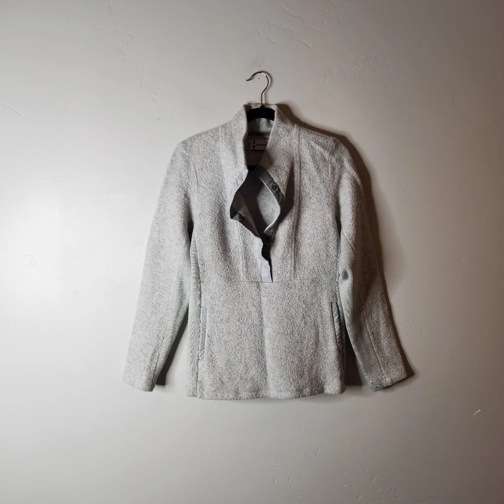 Smartwool Anchorline Sherpa Pullover Size Medium In Ash Heather
